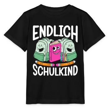School 1. Grade - Stanley/Stella Kinder T-Shirt MINI CREATOR  - Schwarz - Vorne - Mikhail (115cm)