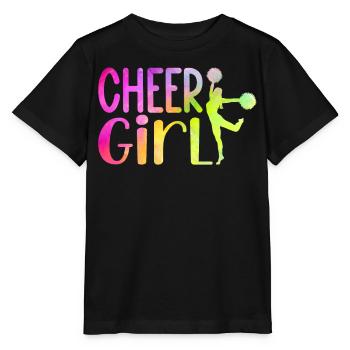 Cheer Girl Cheerleading Cheerleader Cheer Squad - Stanley/Stella Kinder T-Shirt MINI CREATOR  - Schwarz - Vorne - Mikhail (115cm)