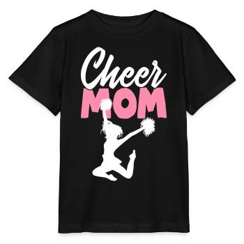 Cheer Mom Cheerleading Cheerleader Cheer Squad - Stanley/Stella Kinder T-Shirt MINI CREATOR  - Schwarz - Vorne - Mikhail (115cm)