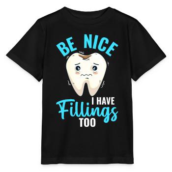 Dentallabortechniker Zahnarzt Seien Sie nett Ich h - Stanley/Stella Kinder T-Shirt MINI CREATOR  - Schwarz - Vorne - Mikhail (115cm)