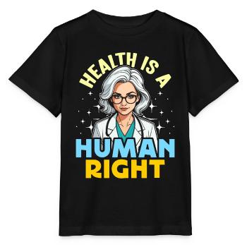 Éducateur en santé La santé est un droit de l’homme Les soins de santé - T-shirt bio MINI CREATOR Stanley/Stella Enfant - noir - Devant - Mikhail (115cm)