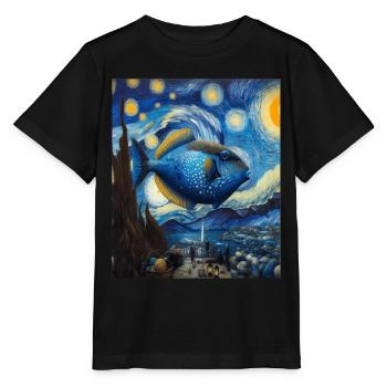 Humuhumunukunukuapuaa Riff-Drückerfisch Sternennac - Stanley/Stella Kinder T-Shirt MINI CREATOR  - Schwarz - Vorne - Mikhail (115cm)
