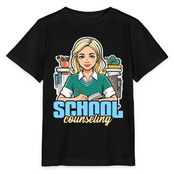 Conseiller scolaire Psychologue conseiller scolaire - T-shirt bio MINI CREATOR Stanley/Stella Enfant - noir - Devant - Mikhail (115cm)
