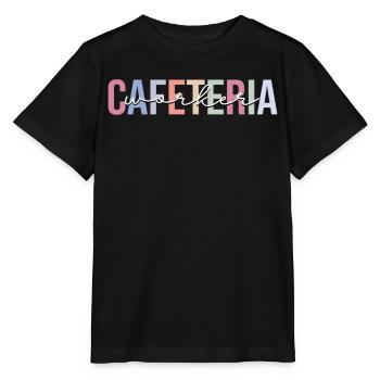 Cafeteria employee Lunch Lady - Stanley/Stella MINI CREATOR Kids’ T-Shirt - black - Front - Mikhail (115cm)