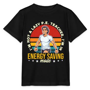 Instructeur d’éducation physique Je ne suis pas un professeur d’éducation physique paresseux Entraîneur d’éducation physique - T-shirt bio MINI CREATOR Stanley/Stella Enfant - noir - Devant - Mikhail (115cm)