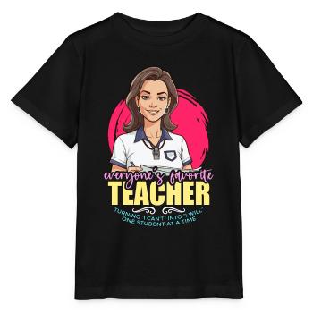 P.E Instructor Everyone's Favorite Gym Instructor - Stanley/Stella MINI CREATOR Kids’ T-Shirt - black - Front - Mikhail (115cm)