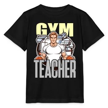 Instructeur d’éducation physique Professeur d’éducation physique Éducateur d’éducation physique Enseignant d’éducation physique - T-shirt bio MINI CREATOR Stanley/Stella Enfant - noir - Devant - Mikhail (115cm)
