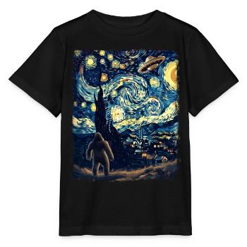 Cryptozoologie Conspiration cryptoïde Sternennach - T-shirt bio MINI CREATOR Stanley/Stella Enfant - noir - Devant - Mikhail (115cm)