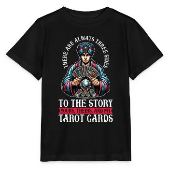 Lecture de tarot, il y a toujours des voyants - T-shirt bio MINI CREATOR Stanley/Stella Enfant - noir - Devant - Mikhail (115cm)