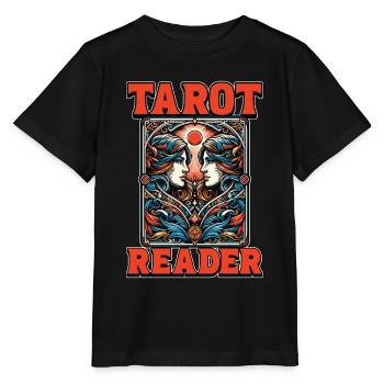 Lecteur de tarot Voyance Tarot Lecture de cartes - T-shirt bio MINI CREATOR Stanley/Stella Enfant - noir - Devant - Mikhail (115cm)