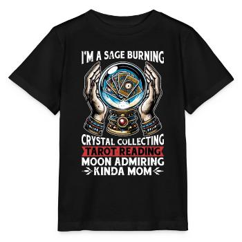 Lecture de tarot Je suis un sage brûlant la voyance - T-shirt bio MINI CREATOR Stanley/Stella Enfant - noir - Devant - Mikhail (115cm)
