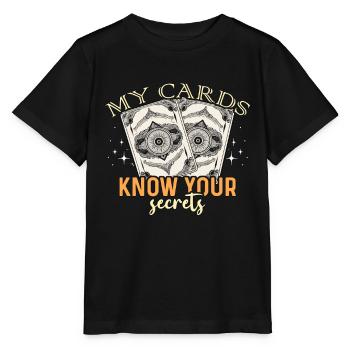 Tarot Reading My Cards Know Your Fortune Telling - Stanley/Stella MINI CREATOR Kids’ T-Shirt - black - Front - Mikhail (115cm)