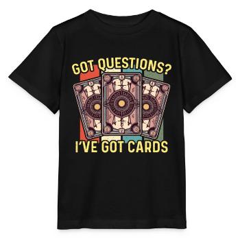 Tarot Reading Got Questions J’ai Voyance Tarot - T-shirt bio MINI CREATOR Stanley/Stella Enfant - noir - Devant - Mikhail (115cm)