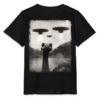 Loch Ness Monster Nessie UFO Alien Außerirdischer - Stanley/Stella MINI CREATOR Kids’ T-Shirt - black - Front - Mikhail (115cm)