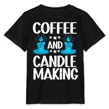 Fabricant de bougies Fabrication de bougies - T-shirt bio MINI CREATOR Stanley/Stella Enfant - noir - Devant - Mikhail (115cm)