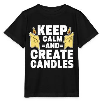 Fabricant de bougies Fabrication de bougies - T-shirt bio MINI CREATOR Stanley/Stella Enfant - noir - Devant - Mikhail (115cm)