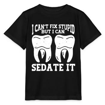 Dentist Dental - Stanley/Stella Kinder T-Shirt MINI CREATOR  - Schwarz - Vorne - Mikhail (115cm)