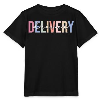 Delivery Driver Courier - Stanley/Stella MINI CREATOR Kids’ T-Shirt - black - Front - Mikhail (115cm)