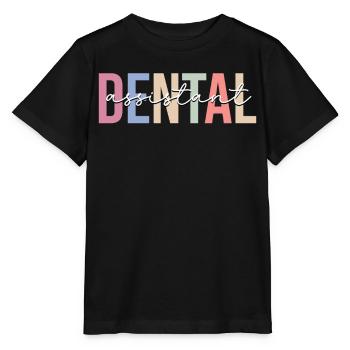 Assistante dentaire Hygiéniste dentaire Dentiste - T-shirt bio MINI CREATOR Stanley/Stella Enfant - noir - Devant - Mikhail (115cm)