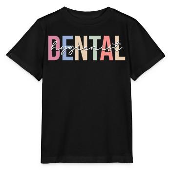 Hygiéniste dentaire Assistante dentaire - T-shirt bio MINI CREATOR Stanley/Stella Enfant - noir - Devant - Mikhail (115cm)