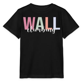 Wall Climbing Indoor Wall Climber Bouldering - Stanley/Stella MINI CREATOR Kids’ T-Shirt - black - Front - Mikhail (115cm)