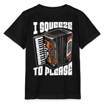 Accordéon que je presse pour plaire à un instrument de musique - T-shirt bio MINI CREATOR Stanley/Stella Enfant - noir - Devant - Mikhail (115cm)