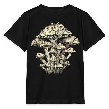 Weirdcore Ästhetik Pilz Augäpfel Strangecore Grung - Stanley/Stella Kinder T-Shirt MINI CREATOR  - Schwarz - Vorne - Mikhail (115cm)