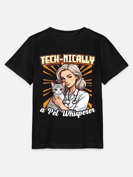 Veterinary Technician Tech-nically Animal Lover - Stanley/Stella Kinder T-Shirt MINI CREATOR - Schwarz