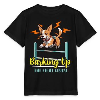 Entraînement à l’agilité canine Aboyer l’amoureux des animaux - T-shirt bio MINI CREATOR Stanley/Stella Enfant - noir - Devant - Mikhail (115cm)