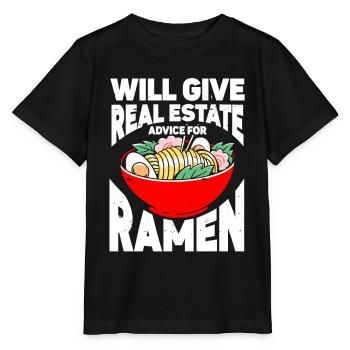 Agent immobilier Agent immobilier - T-shirt bio MINI CREATOR Stanley/Stella Enfant - noir - Devant - Mikhail (115cm)