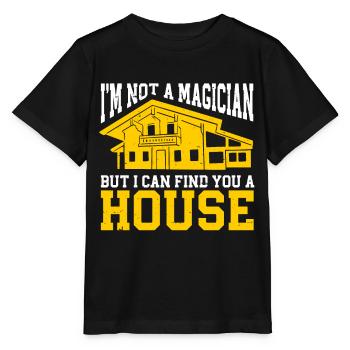 Agent immobilier Agent immobilier - T-shirt bio MINI CREATOR Stanley/Stella Enfant - noir - Devant - Mikhail (115cm)