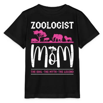 Zoologiste Maman L’idole Le mythe L’ornithologue - T-shirt bio MINI CREATOR Stanley/Stella Enfant - noir - Devant - Mikhail (115cm)
