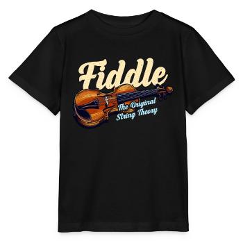 Fiddle The Original String Theory Country Music - Stanley/Stella MINI CREATOR Kids’ T-Shirt - black - Front - Mikhail (115cm)