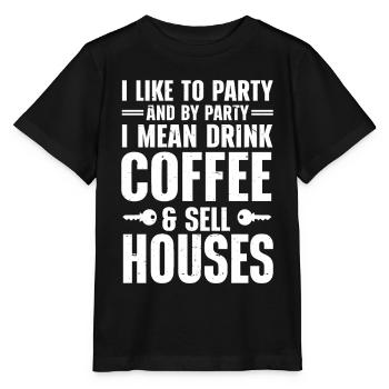 Agent immobilier Agent immobilier - T-shirt bio MINI CREATOR Stanley/Stella Enfant - noir - Devant - Mikhail (115cm)