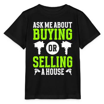 Agent immobilier Agent immobilier - T-shirt bio MINI CREATOR Stanley/Stella Enfant - noir - Devant - Mikhail (115cm)