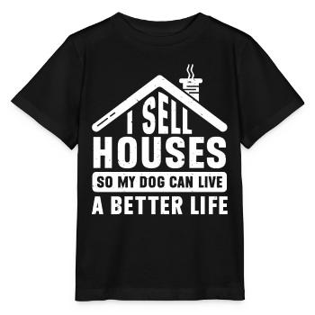 Agent immobilier Agent immobilier - T-shirt bio MINI CREATOR Stanley/Stella Enfant - noir - Devant - Mikhail (115cm)