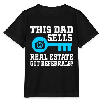 Agent immobilier Agent immobilier - T-shirt bio MINI CREATOR Stanley/Stella Enfant - noir - Devant - Mikhail (115cm)