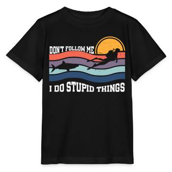 Plongée sous-marine - T-shirt bio MINI CREATOR Stanley/Stella Enfant - noir - Devant - Mikhail (115cm)