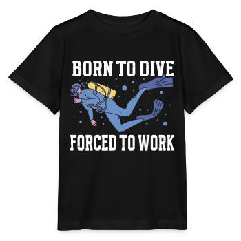 Plongée sous-marine - T-shirt bio MINI CREATOR Stanley/Stella Enfant - noir - Devant - Mikhail (115cm)