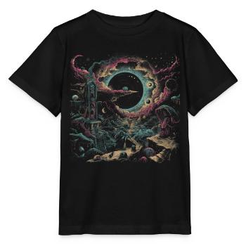 Weirdcore Aesthetic Nightmare Dreamcore - Stanley/Stella MINI CREATOR Kids’ T-Shirt - black - Front - Mikhail (115cm)