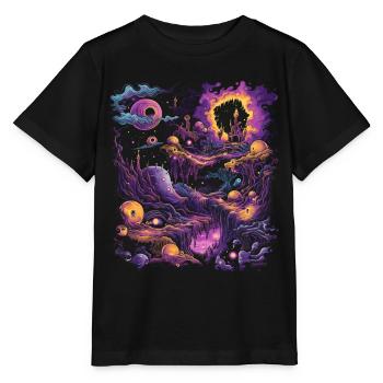 Weirdcore Ästhetischer Albtraum Dreamcore Pastell - Stanley/Stella Kinder T-Shirt MINI CREATOR  - Schwarz - Vorne - Mikhail (115cm)