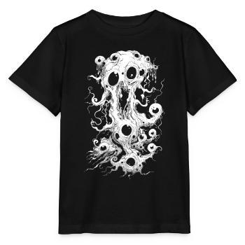 Weirdcore Aesthetics White Twigs Eyeballs Dreamcore - Stanley/Stella MINI CREATOR Kids’ T-Shirt - black - Front - Mikhail (115cm)