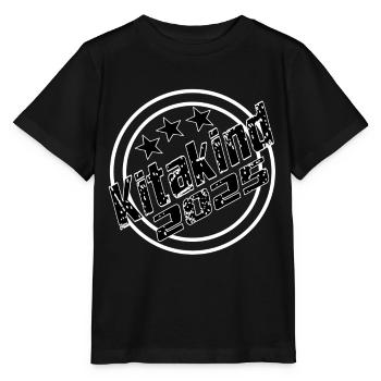 Kitakind 2025 Kita Kindergarten Krippe Geschenk - Stanley/Stella Kinder T-Shirt MINI CREATOR  - Schwarz - Vorne - Mikhail (115cm)