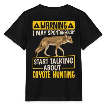 Coyote Hunter Yote - Stanley/Stella MINI CREATOR Kids’ T-Shirt - black - Front - Mikhail (115cm)