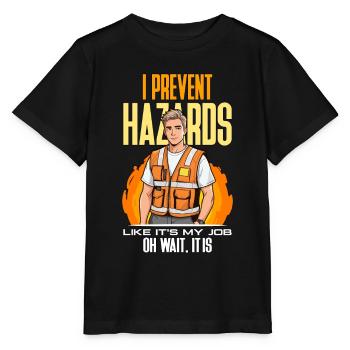 Safety Officer I Prevent Hazards Safety Management - Stanley/Stella Kinder T-Shirt MINI CREATOR  - Schwarz - Vorne - Mikhail (115cm)