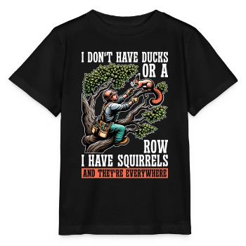Exploitation forestière Je n’ai pas de canards ou de grimpeur d’arbre - T-shirt bio MINI CREATOR Stanley/Stella Enfant - noir - Devant - Mikhail (115cm)