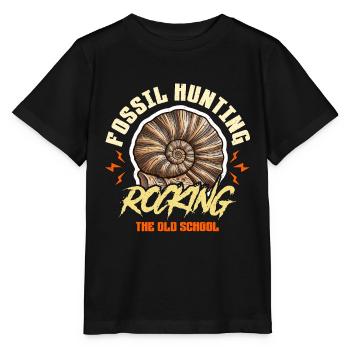 Fossil Hunting Rocking Paleontology Fossil Hunter - Stanley/Stella Kinder T-Shirt MINI CREATOR  - Schwarz - Vorne - Mikhail (115cm)