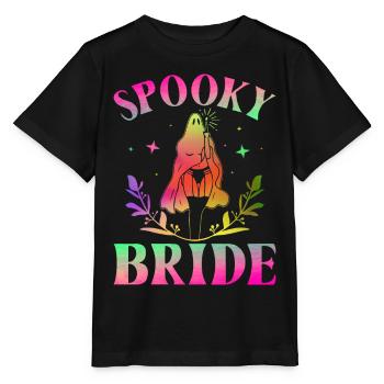 Spooky Bride Bridal Shower Bachelor Shower - Stanley/Stella MINI CREATOR Kids’ T-Shirt - black - Front - Mikhail (115cm)
