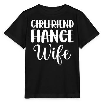 Bridal Shower Engagement Party Girlfriend Fiancé Spouse - Stanley/Stella MINI CREATOR Kids’ T-Shirt - black - Front - Mikhail (115cm)