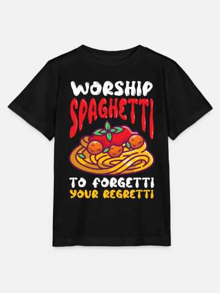Fliegendes Spaghettimonster FSM - Stanley/Stella Kinder T-Shirt MINI CREATOR - Schwarz